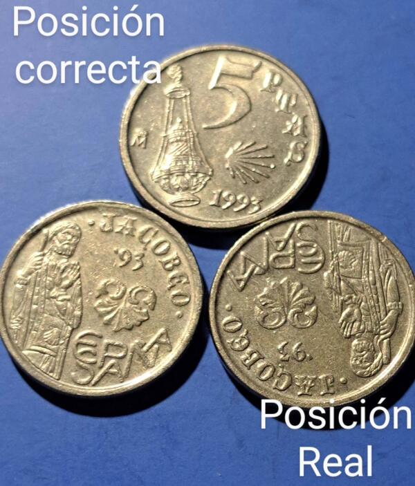 43●Vendo moneda conmemorativa de 5 pesetas del Año Jacobeo 1993.