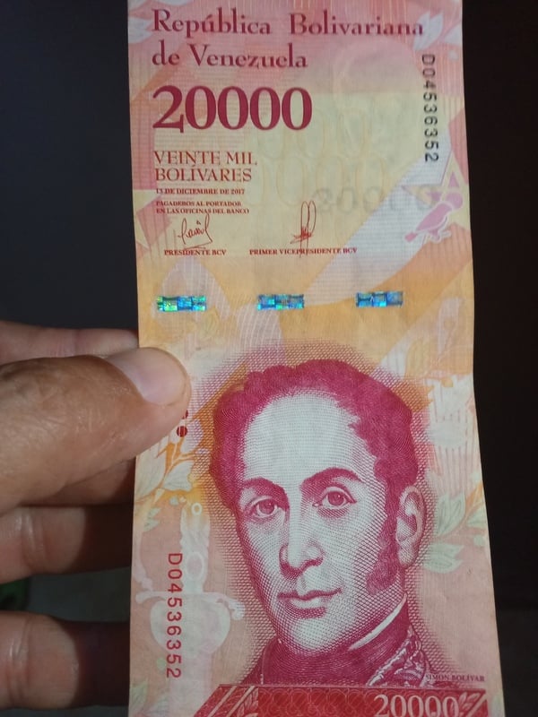 Billete 20