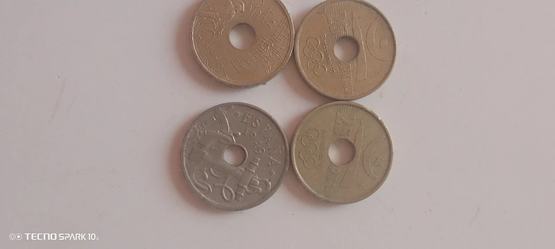 Set de monedas 50 y 25 centavos España