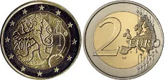 2 欧元（芬兰货币发行 150 周年纪念） 2010 - 芬兰